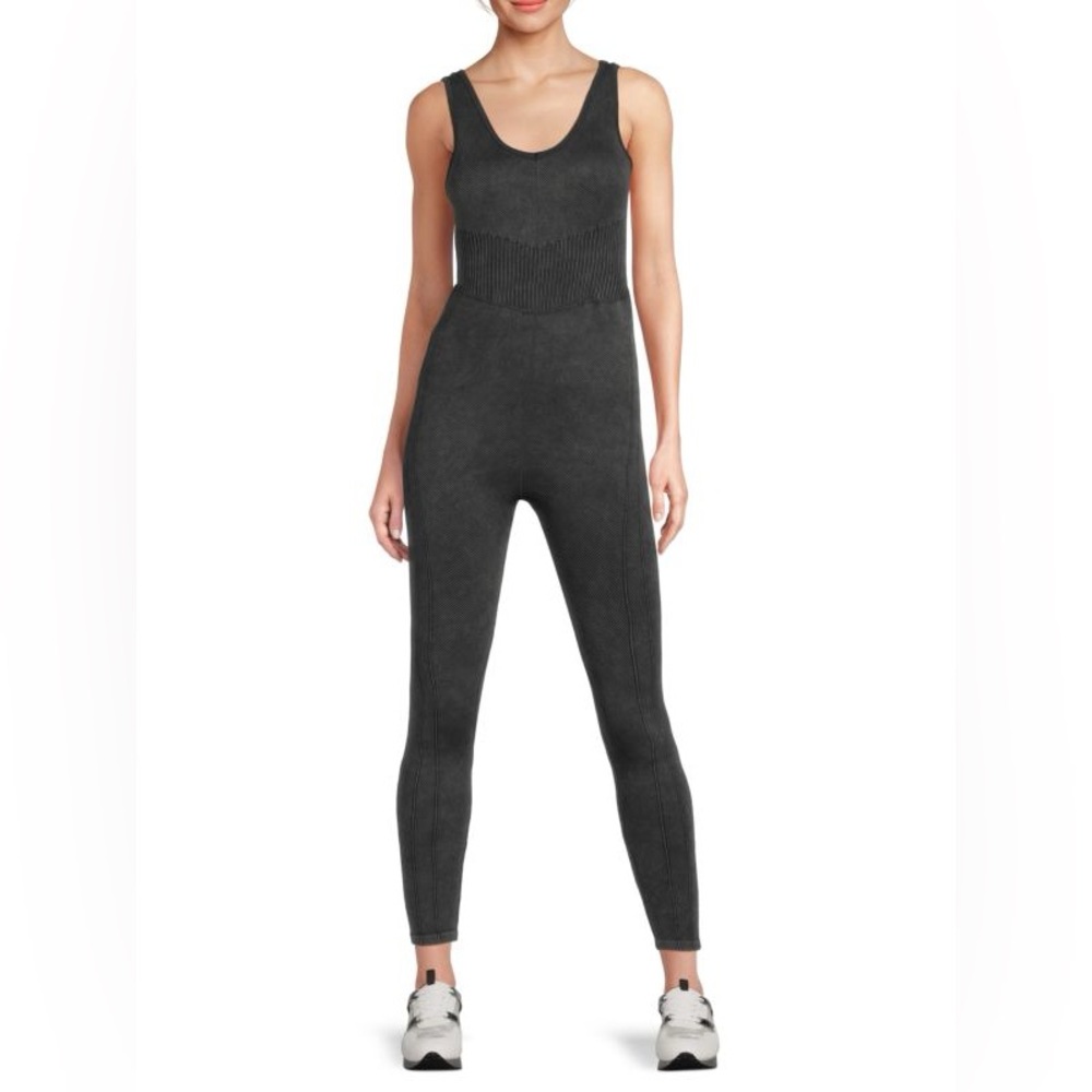 Seamless Sculpted Ribbed Knit Bodysuit Jumpsuit